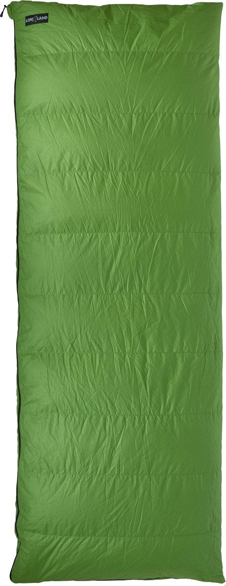 Sac de couchage extérieur en duvet compagnon d'été Lowland - modèle couverture - 210 x 80 cm - vert