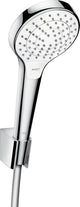Hansgrohe croma select s vario porter's set de bain - tuyau 125 cm - chrome blanc