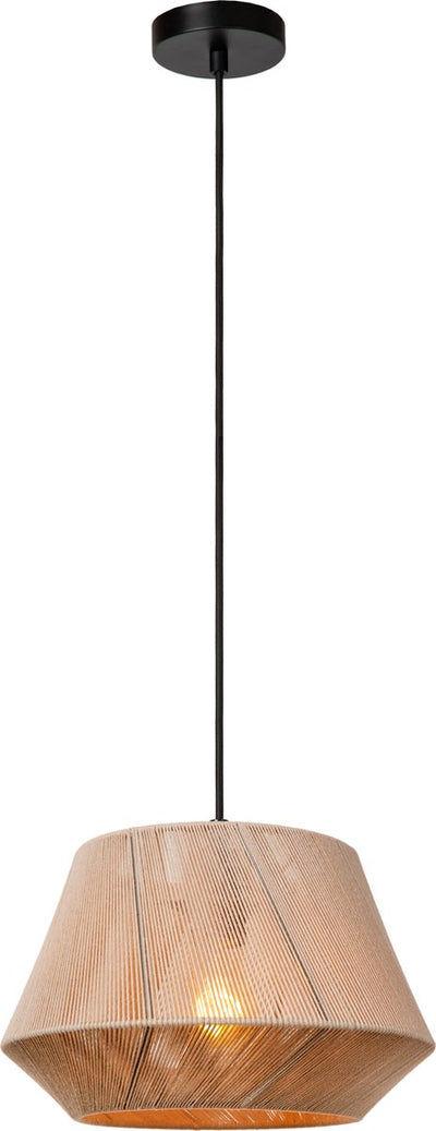 Lucide jessica - lampe suspendue - 1xe27 - gris - japandi