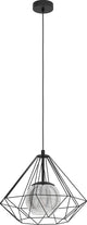 Eglo vernham - suspension - e27 - ø 44,5 cm - noir