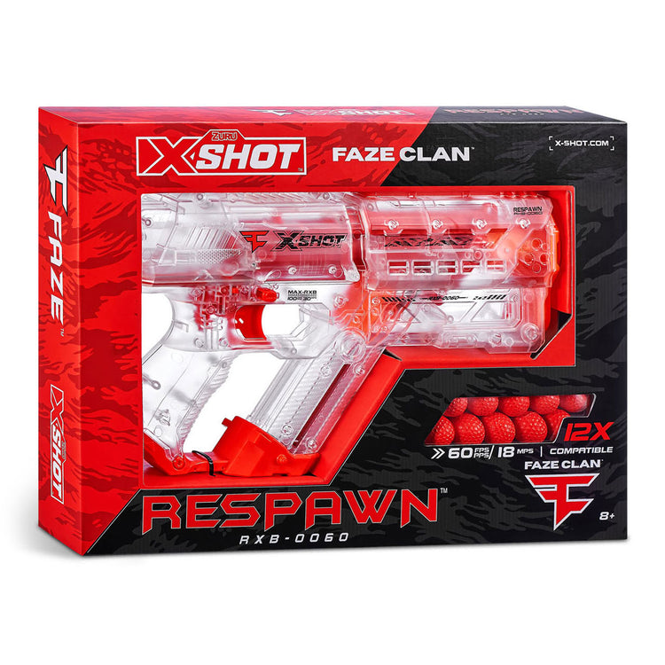 Zuru x-shot chaos faze réapparaît avec 12 boules de dart