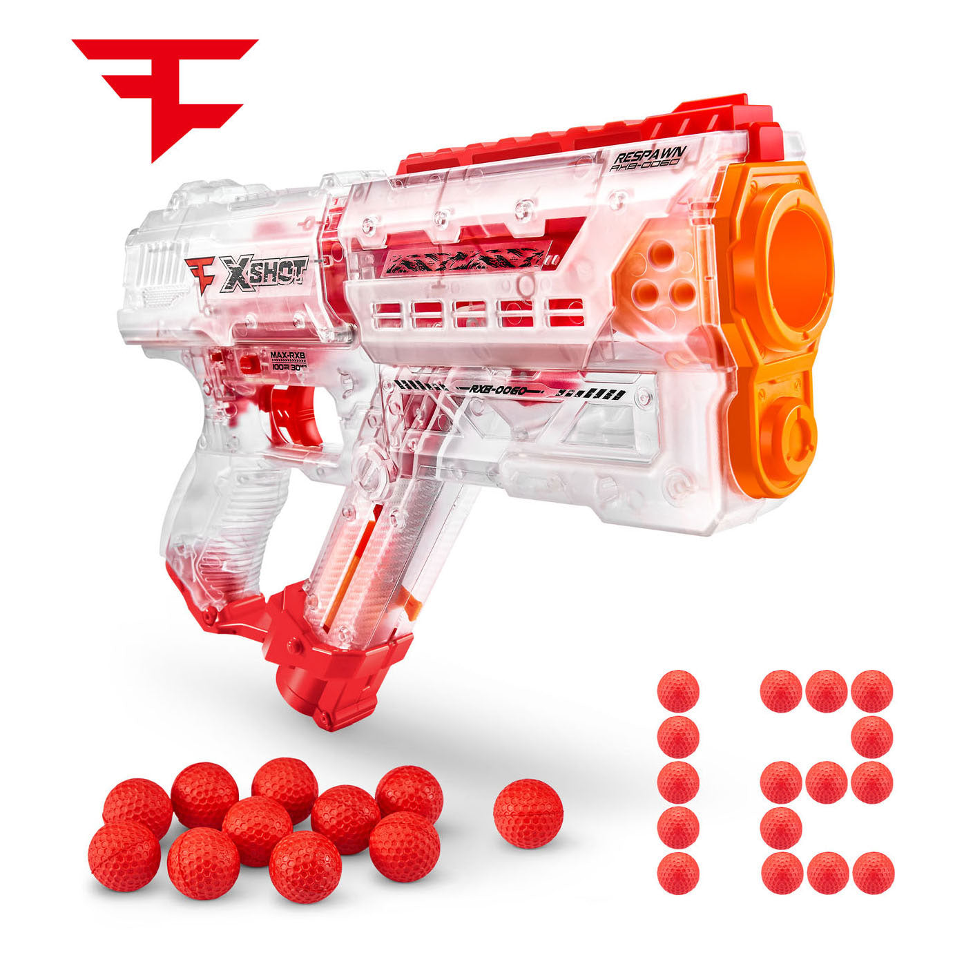 Zuru x-shot chaos faze réapparaît avec 12 boules de dart