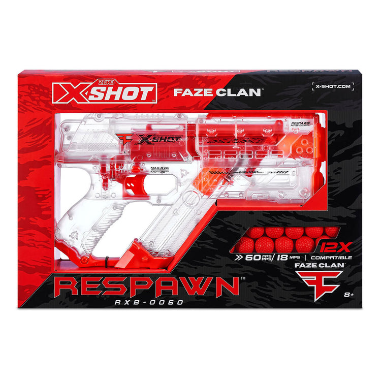 Zuru x-shot chaos faze réapparaît avec 12 boules de dart