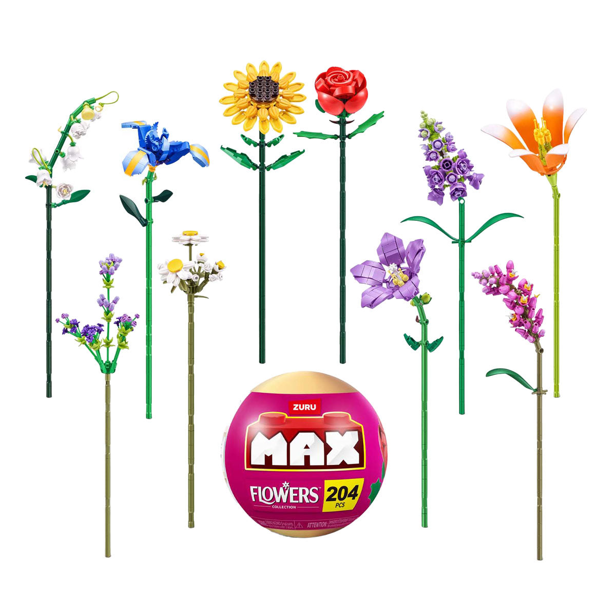 Fleurs longues de briques maximales