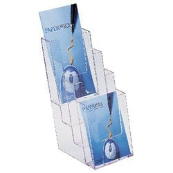 Porte documents helit en plastique transparent quatre compartiments