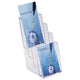 Porte documents helit en plastique transparent quatre compartiments