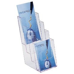 Porte documents helit en plastique transparent quatre compartiments