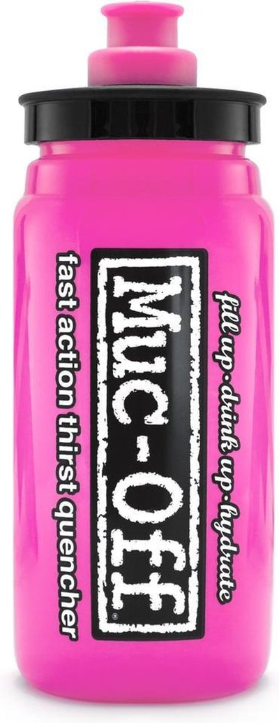 Muc-off muc off, schmier-pflegemittel, bouteille d'eau mouche personnalisée Elite 550 ml (neuf), unique, couleur: rose