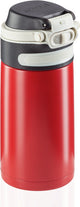 Leifheit thermos flip cup - 350 ml - acier inoxydable - rouge