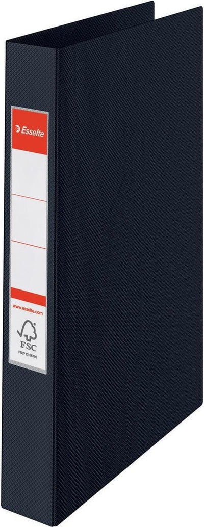 Classeur à 4 anneaux Esselte Viviva pour 190 feuilles A4 - largeur de dos de 42 mm - noir