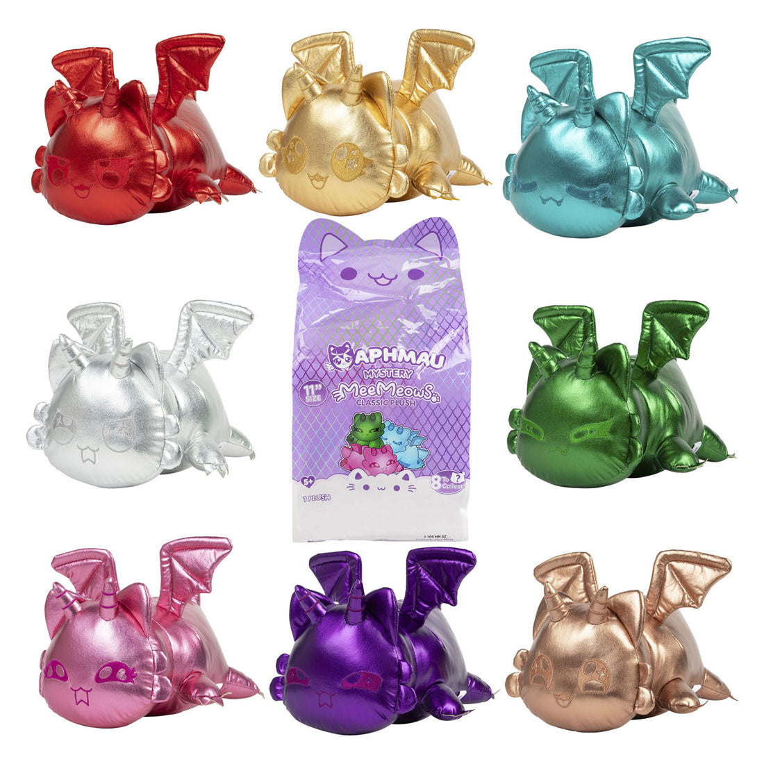 Boti aphmau classique mystère dragons peluche 27 cm