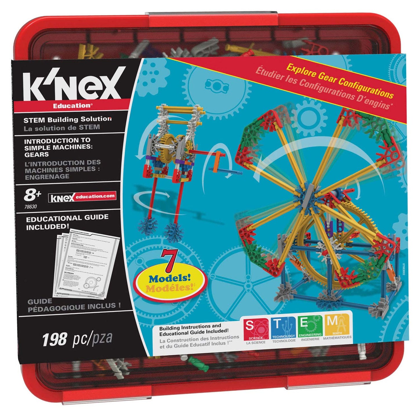 K'nex Bouwset Intro to Simple Machines Gears, 198dlg.