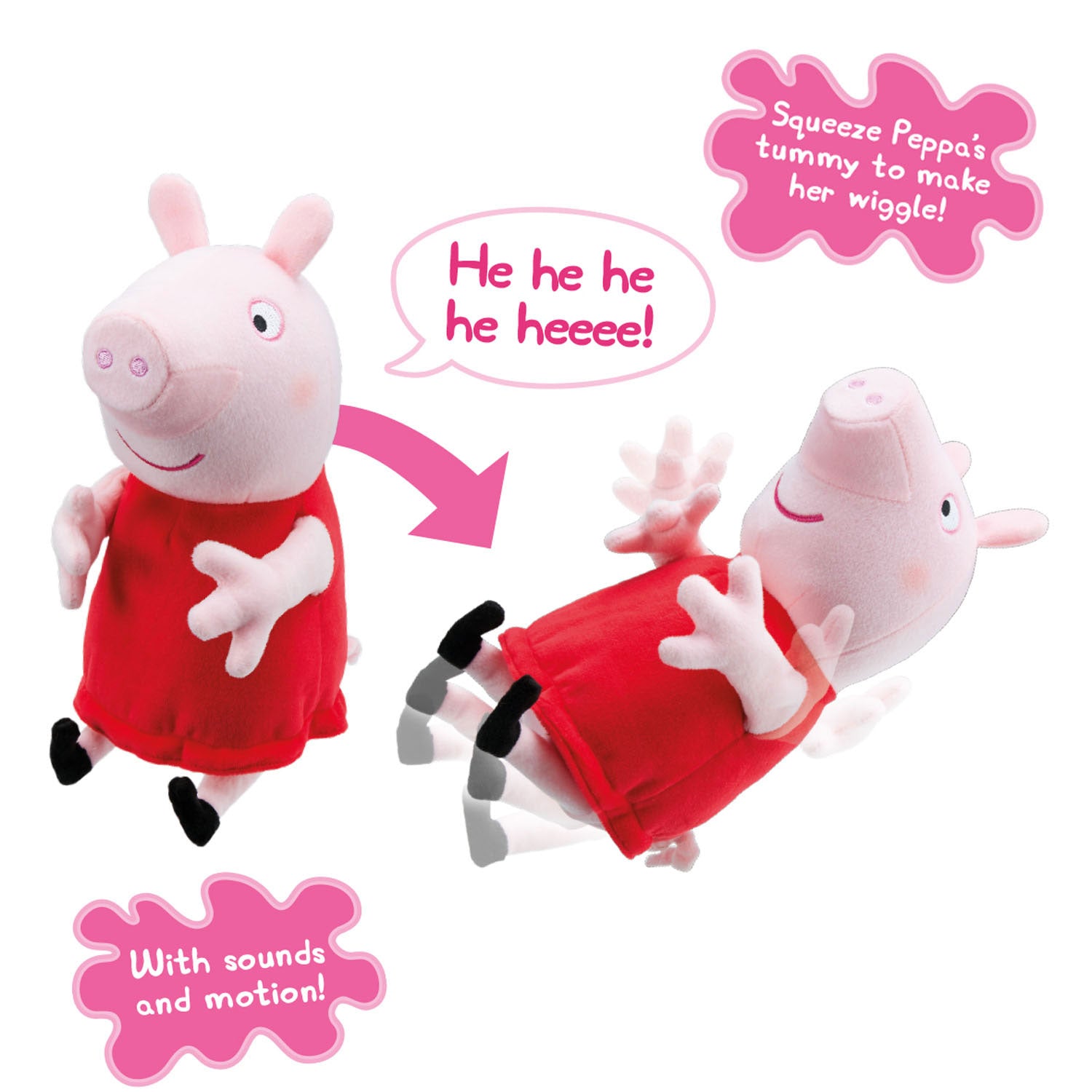 Peppa pig interactif câlin peppa