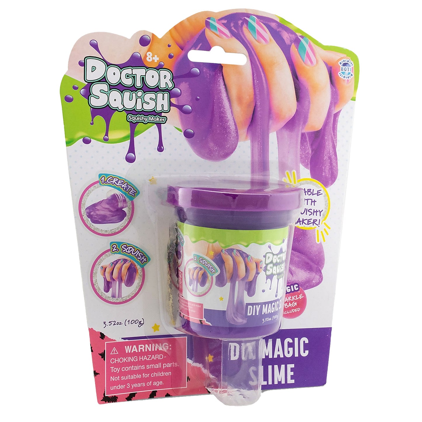 Boti Doctor Squish Slime Purple, 100 grammes