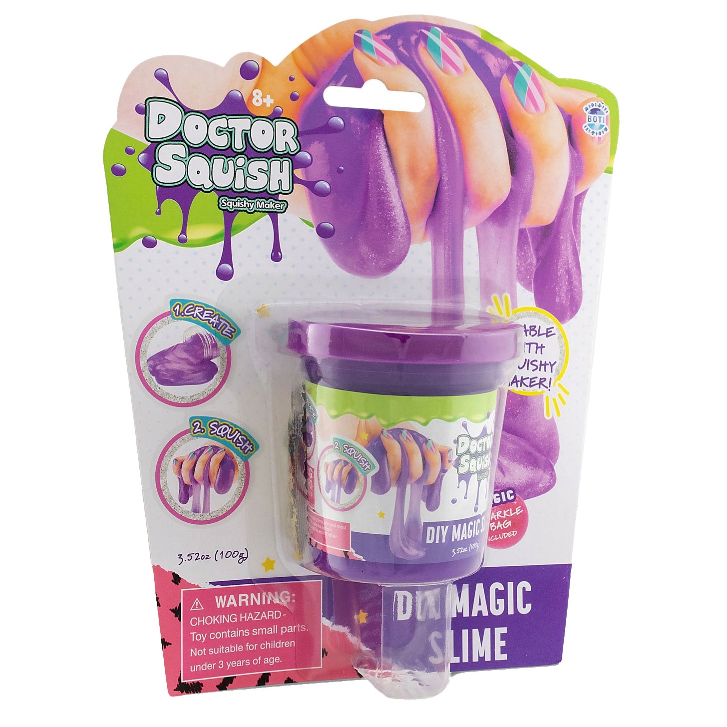 Boti Doctor Squish Slime Purple, 100 grammes