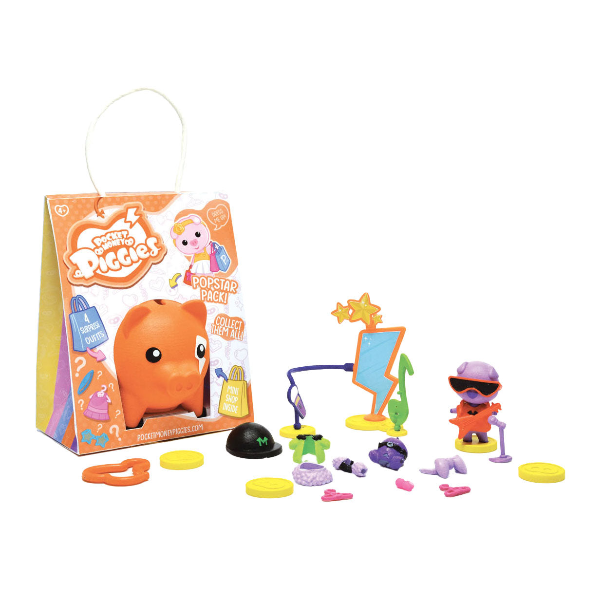 Figurine de jeu Boti pockey money piggies avec tirelire pack popstar