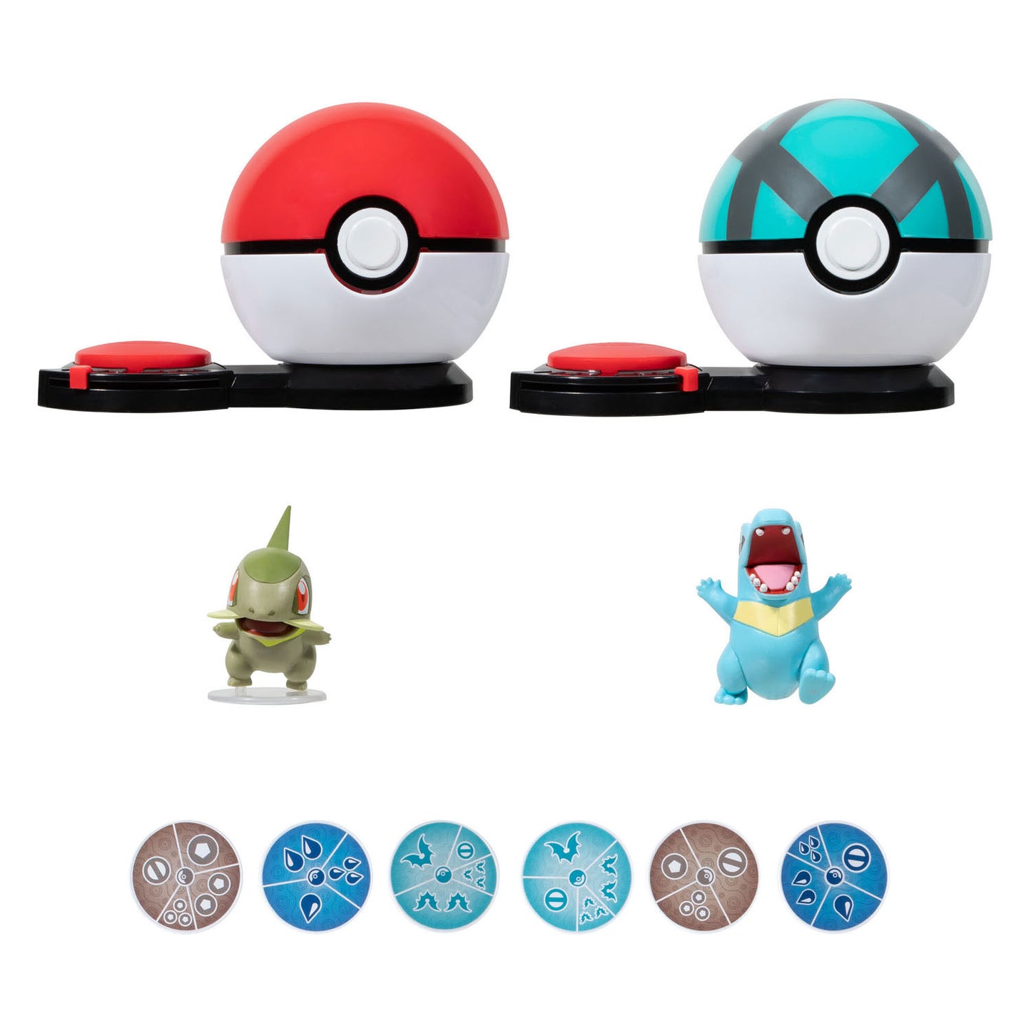Boti Surprise Attack jeu jeu Set Axew Poke Ball vs Totodile Net Ball
