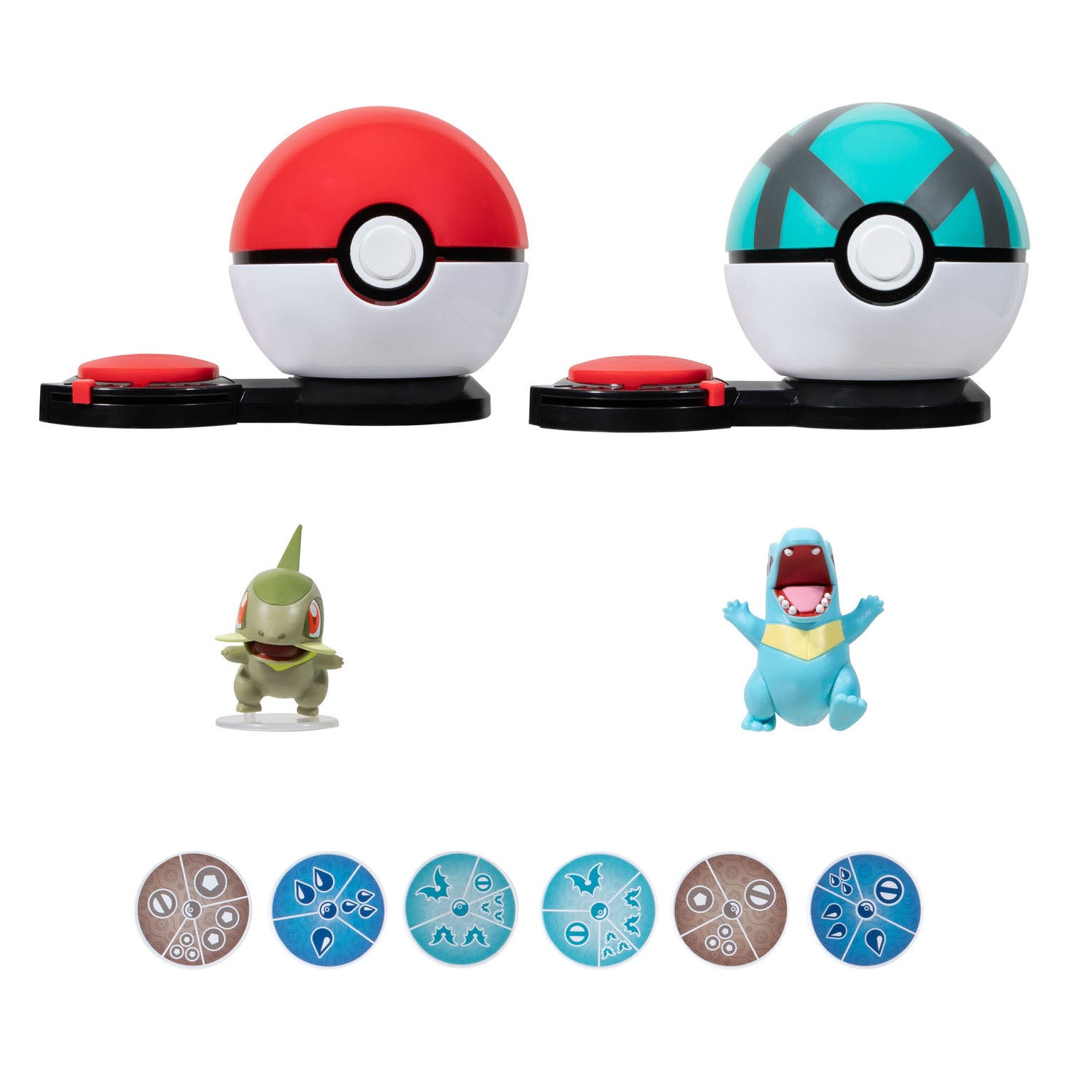 Boti Surprise Attack jeu jeu Set Axew Poke Ball vs Totodile Net Ball