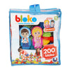 BOTI BLOKO NOPPER BLOCADS avec 2 chiffres en sac de stockage, 200dlg.