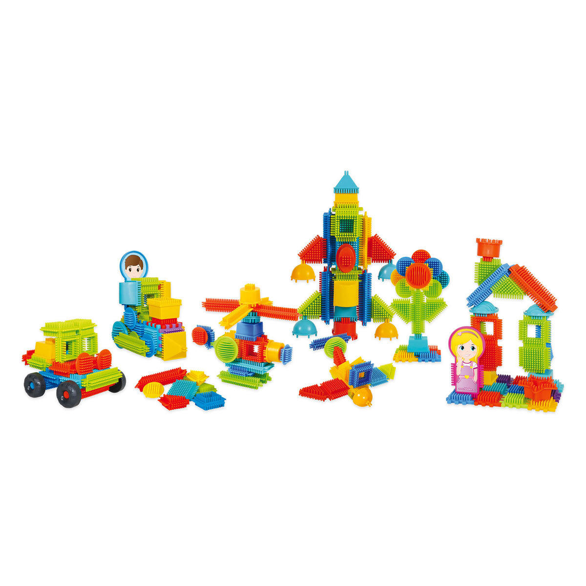 BOTI BLOKO NOPPER BLOCADS avec 2 chiffres en sac de stockage, 200dlg.