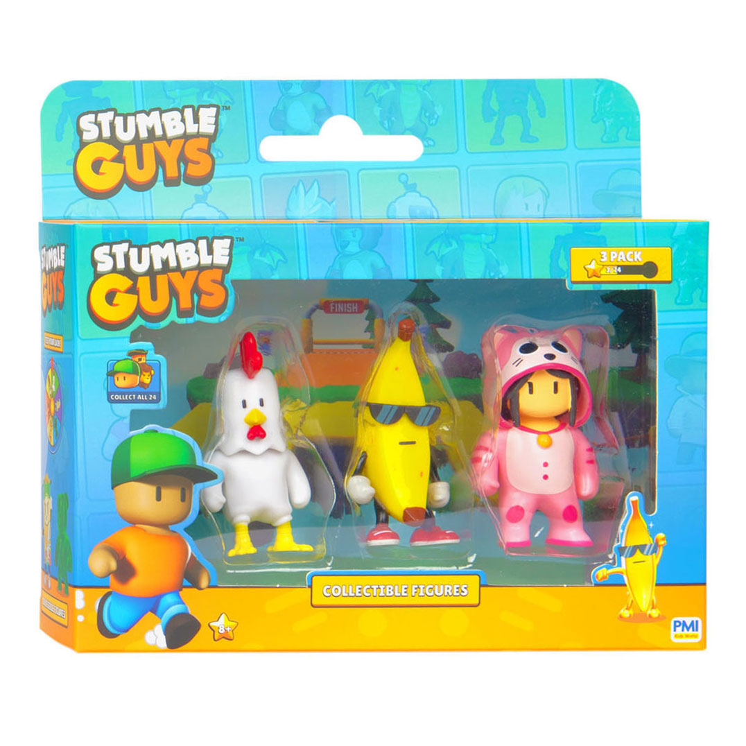 BOI TUME Guys Figures Active Chicken, Banana Guy, Meowmer, 3e.