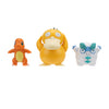 Boti batte figure set charmander, galarian, darumaka, 3pcs.