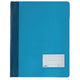 Attache rapide semi transparent durable 268006 a4 bleu