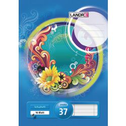 Carnet landré a4 bleu