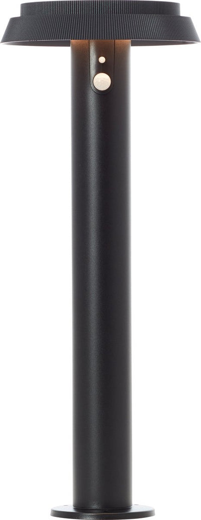 Brilliant alvero - lampe sur pied d'extérieur - hauteur 50 cm - led 4w - solaire - 500 lm - 3000k - ip44 - capteur - noir