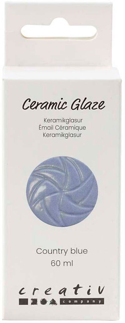 Vernis céramique Creativ Company, 984-1101 °C, opaque, bleu pays, 60 ml 1 flacon