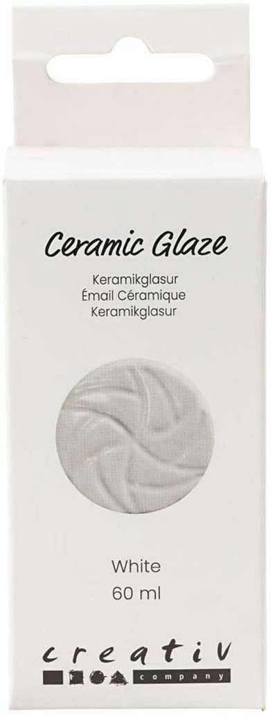 Vernis céramique Creativ company, 984-1101 °c, opaque, blanc, 60 ml 1 flacon