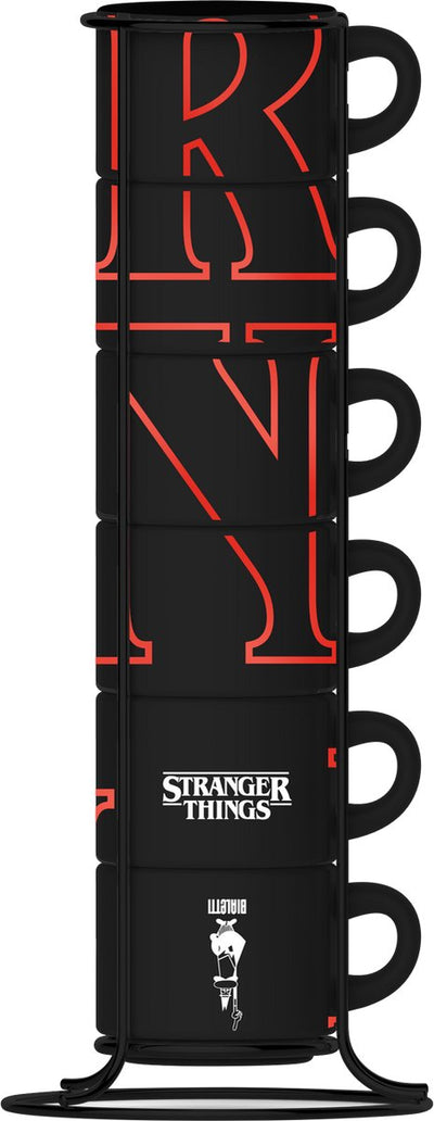Bialetti Stranger Things - tasses à expresso empilables - 6 pièces - brillent dans le noir