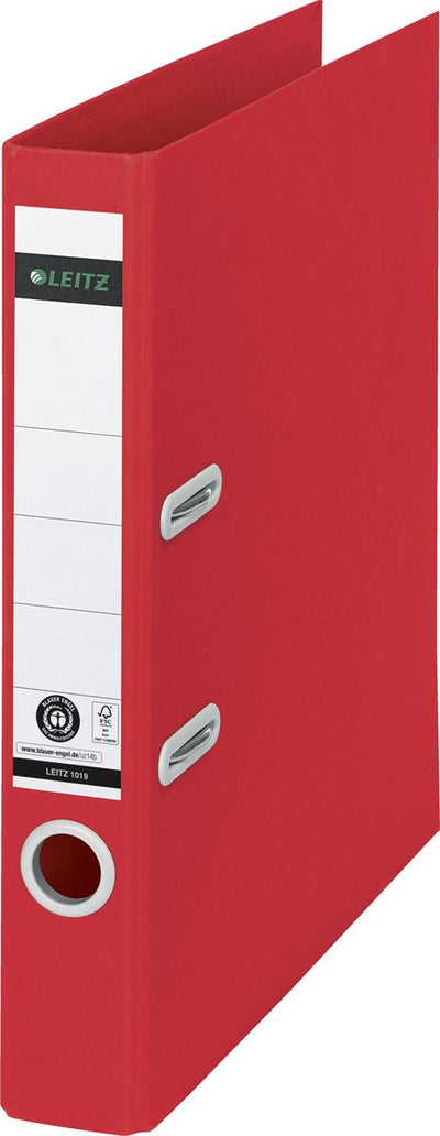 Chemise de recyclage Leitz 180° a4 - dos 50 mm - carton 100 % recyclé - rouge
