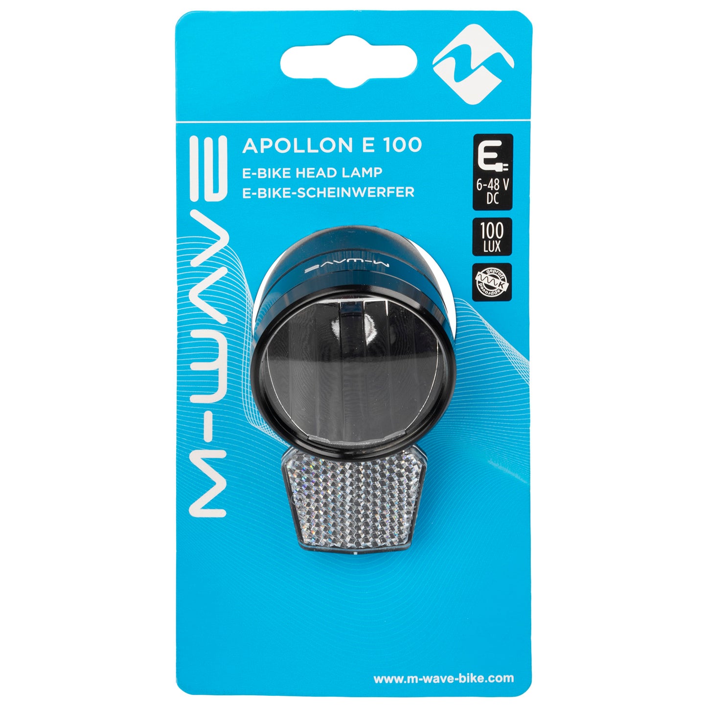 Feu avant pour vélo électrique M-wave Apollon E 100