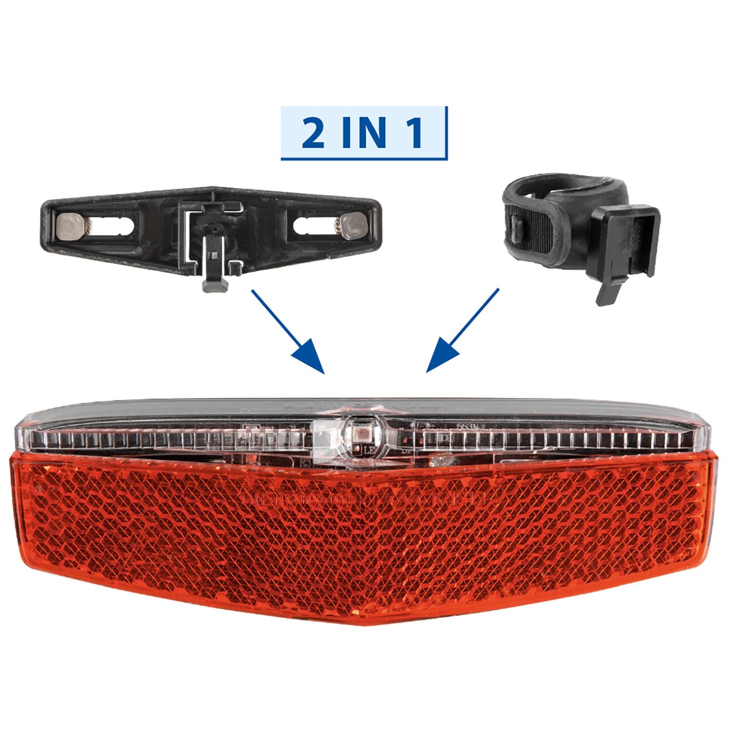 M-wave Helios Light Light USB Batterie rouge