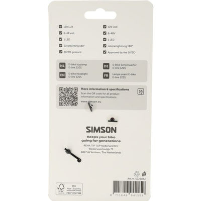 Phare Simson aurora e-line 120s
