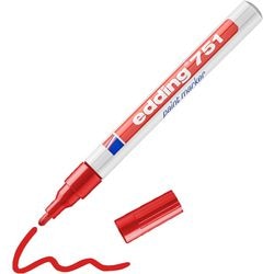 Edding 751 marqueur peinture rouge (fin) | 10 pièces