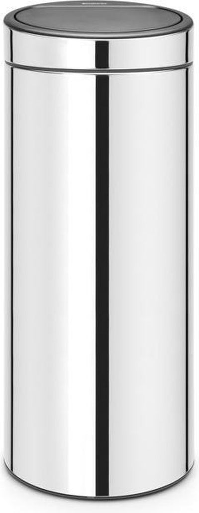 Poubelle Brabantia Touch Bin - 30 litres - acier brillant