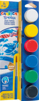 Peinture gouache Carioca tempera - couleurs primaires - 6 x 25 ml - avec pinceau - lavable - set de peinture gouache pour enfants - prêt à l'emploi