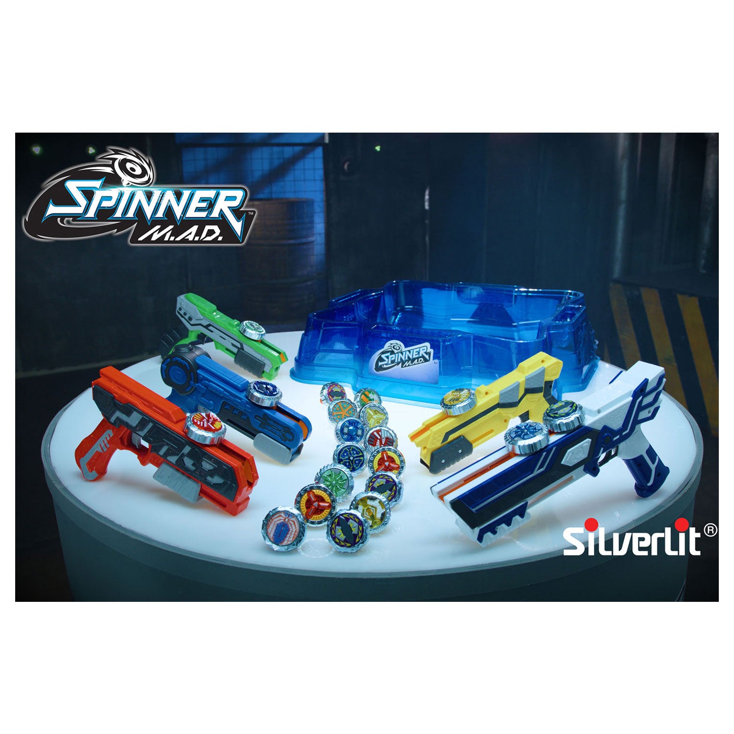 Silverlit M.A.D. Pack de bataille de luxe avec arène