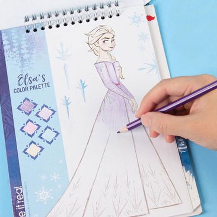 Sketch gelé et livre d'autocollants avec pochoirs