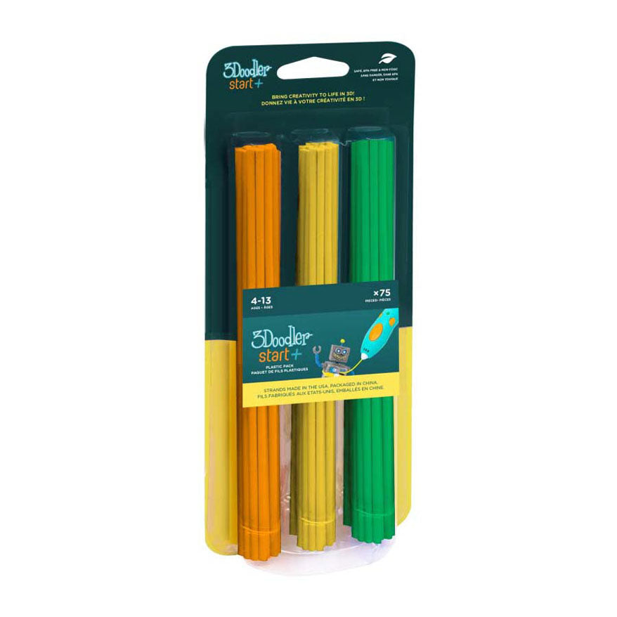 Pack de recharge Spectron 3doodler start+ - orange jaune vert