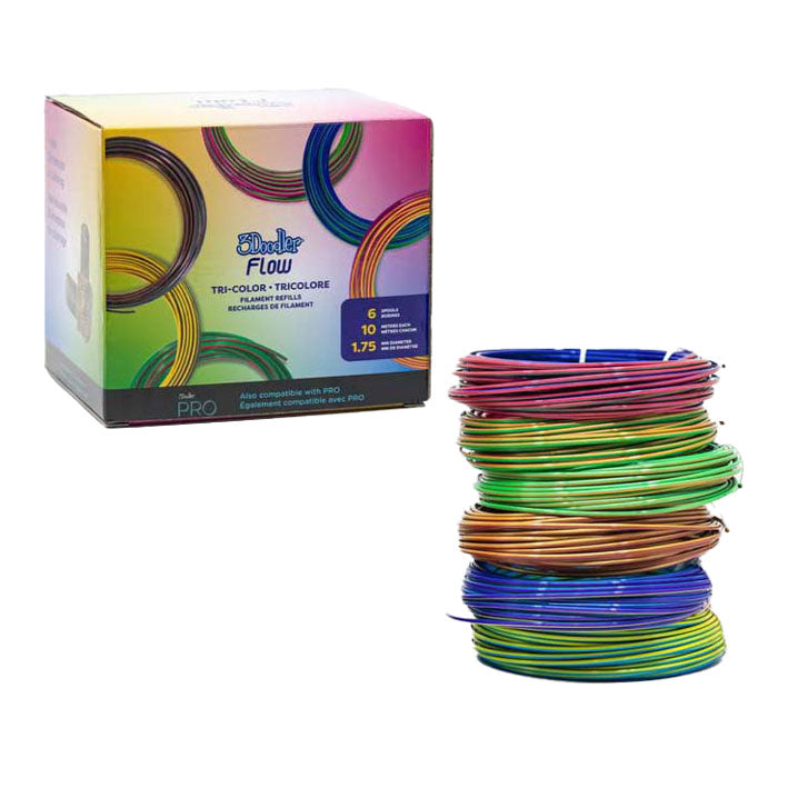 Recharge Spectron 3doodler flow pour stylo 3D - 6 couleurs