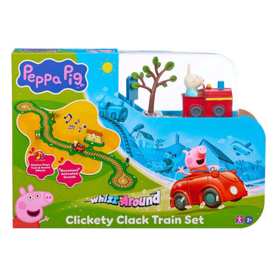 Peppa tourne autour du train clickety clack