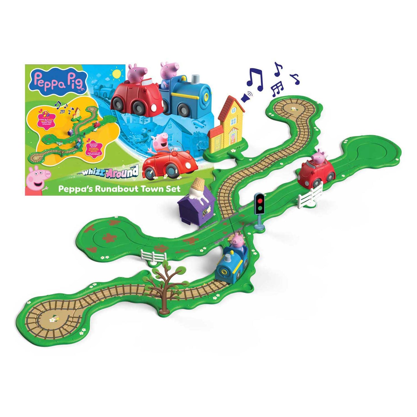 Spectron Peppa Whiz autour de l'ensemble Runabout Town de Peppa