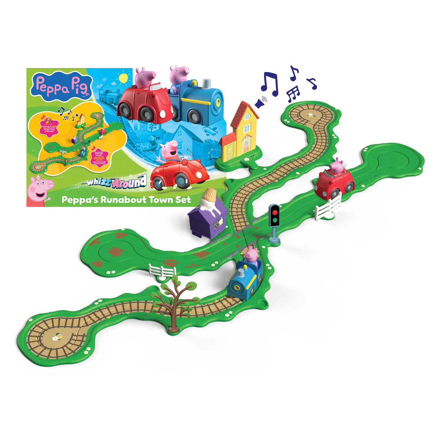 Spectron Peppa Whiz autour de l'ensemble Runabout Town de Peppa