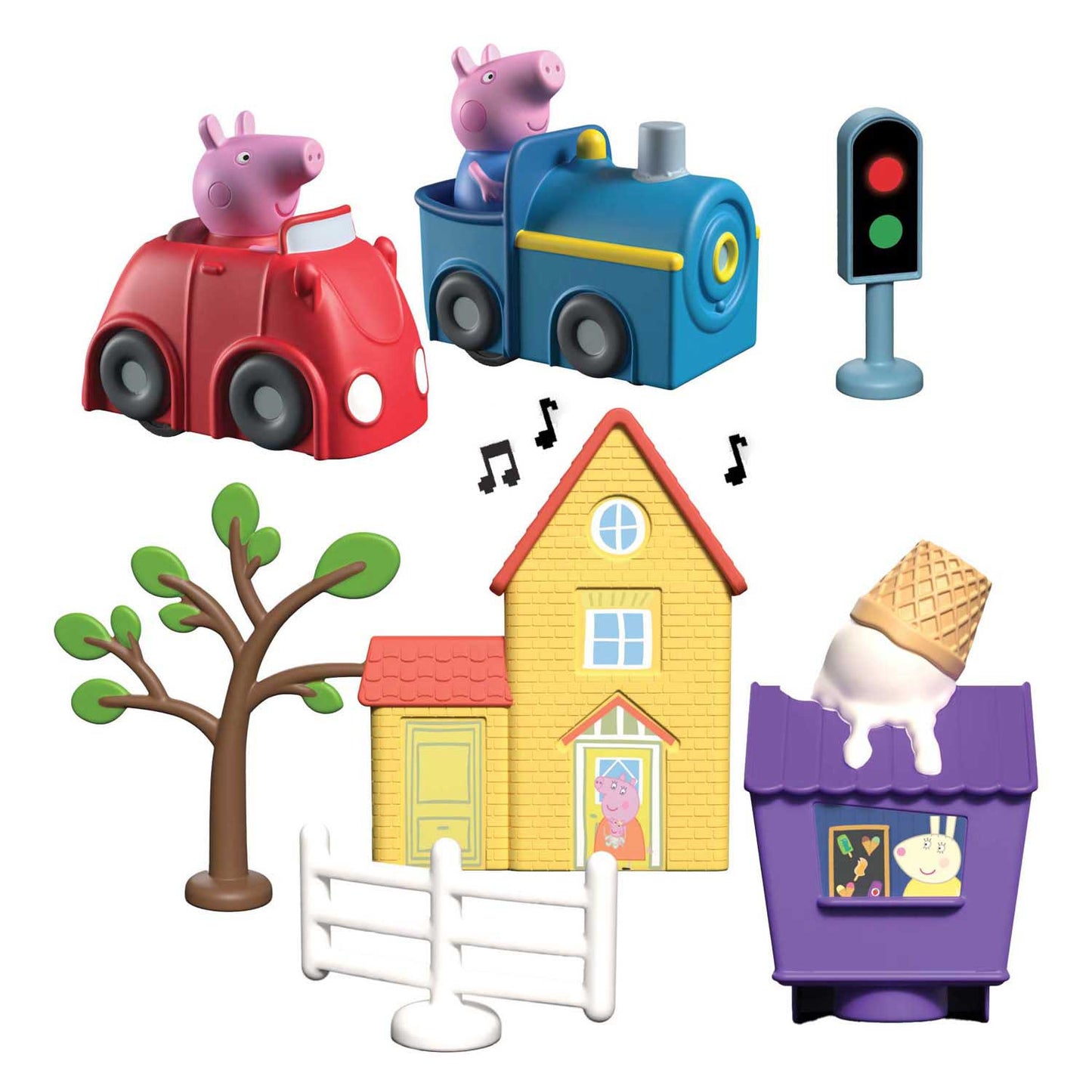 Spectron Peppa Whiz autour de l'ensemble Runabout Town de Peppa