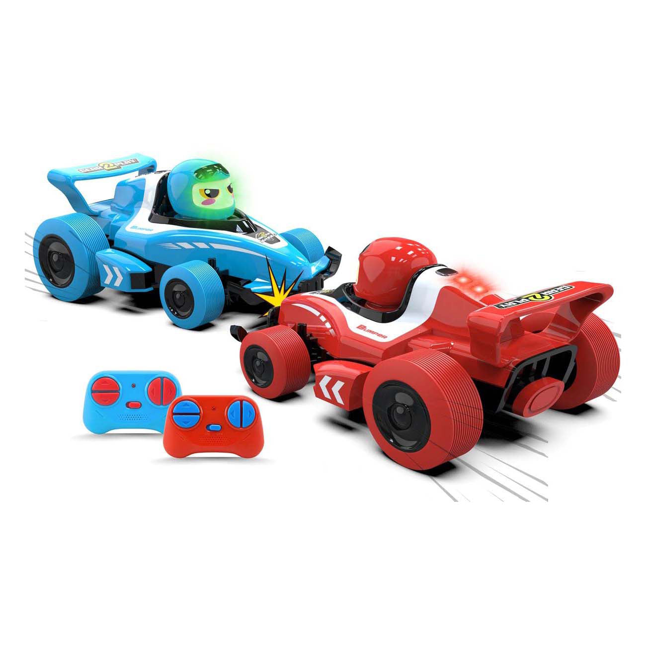 Gear2play r c formule 1 pare-chocs néon autos tamponneuses 2 en 1