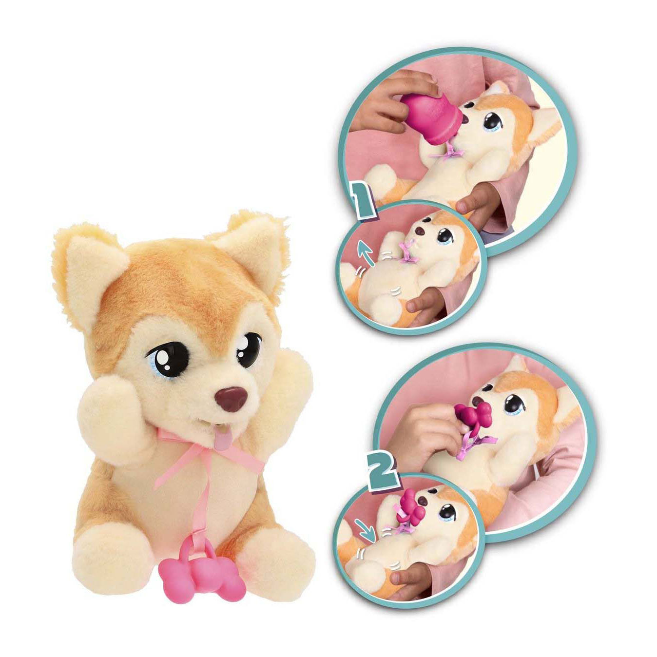 Spectron bébé pattes délicieuse peluche shiba inu - 20cm