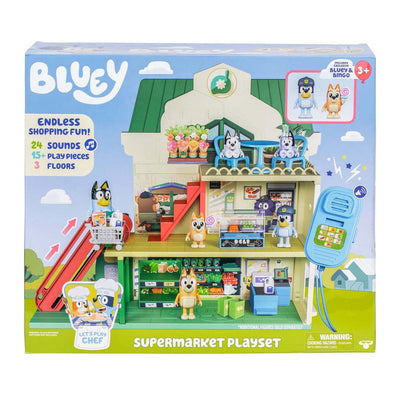 Spectron bluey permet de jouer au chef - ensemble de jeu de supermarché